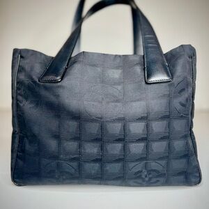 Authentic Channel New Travel Line Women's Black Tote Bag